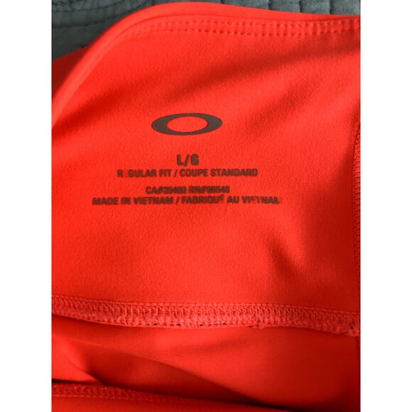 Womens Oakley Leggings Size Large Orange Pre Owned - Picture 3 of 5